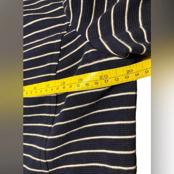 Talbots Navy White Striped Jacket Nautical Blazer - Picture 10 of 11